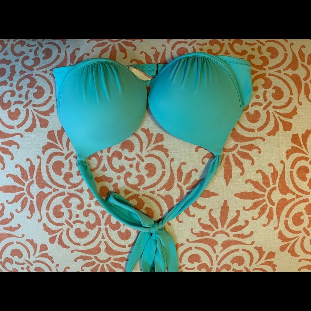 Turquoise blue Victoria secret push up bikini top